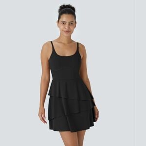 Elegant Black Tiered Dress